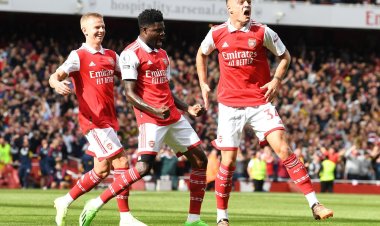 Partey’s goal helps Arsenal beat 10-man Spurs