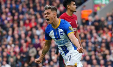 EPL: Trossard scores hat-trick as Brighton hold Liverpool to 3-3 draw