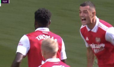 See Thomas Partey’s wonder goal for Arsenal against Tottenham [VIDEO]