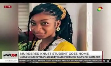 Joana Yabani, KNUST student allegedly murdered by boyfriend, buried under strict funeral protocols